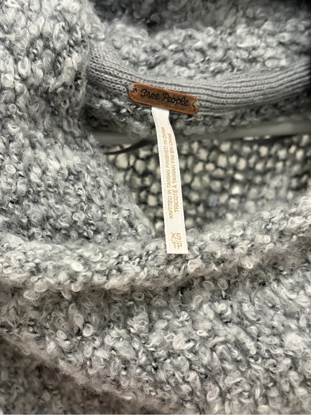 Beautiful Free People Gray Cozy Sweater